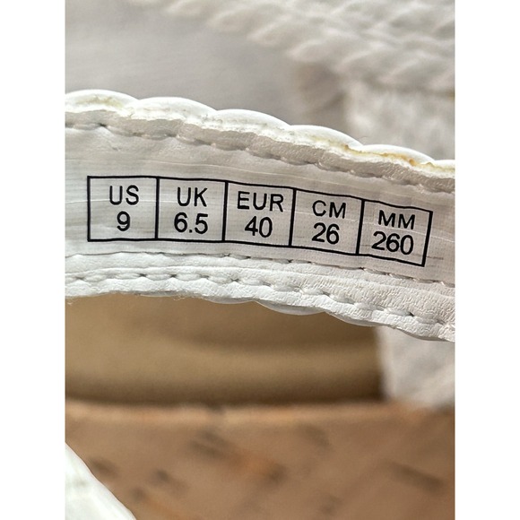 Rockport Shoes Womens Size 9 White Wedge Sandals Cork Platform Strappy‎ TruTECH - Picture 11 of 15